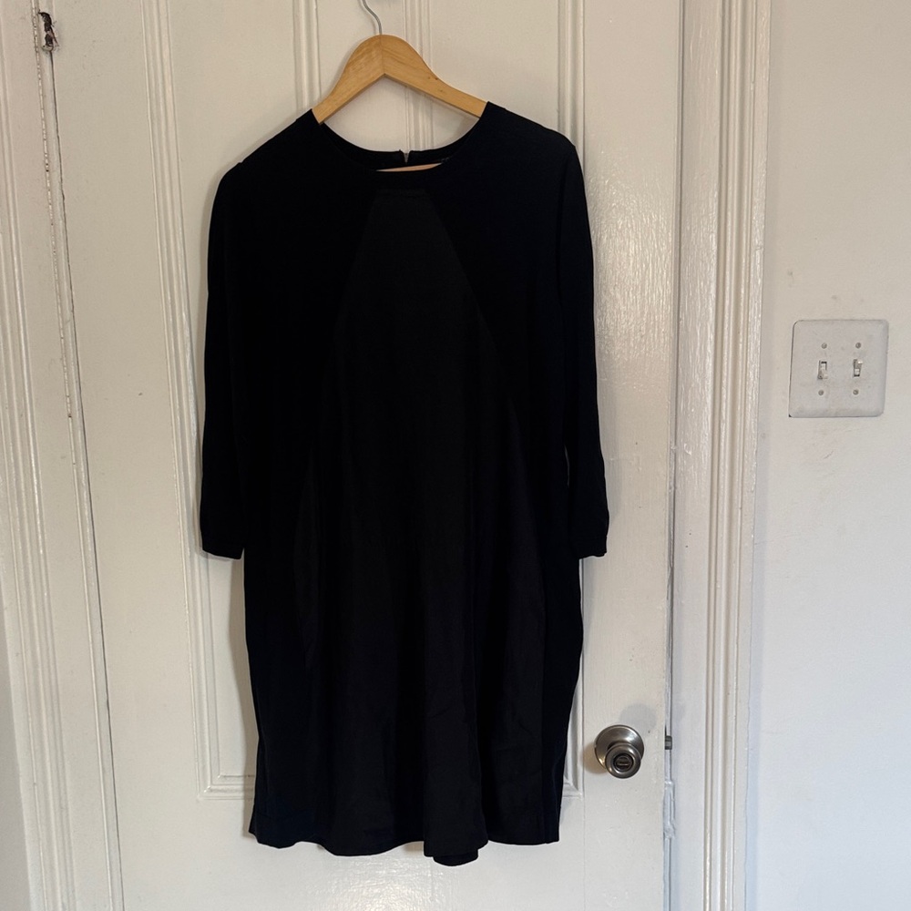 COS Black Crew Neck Top